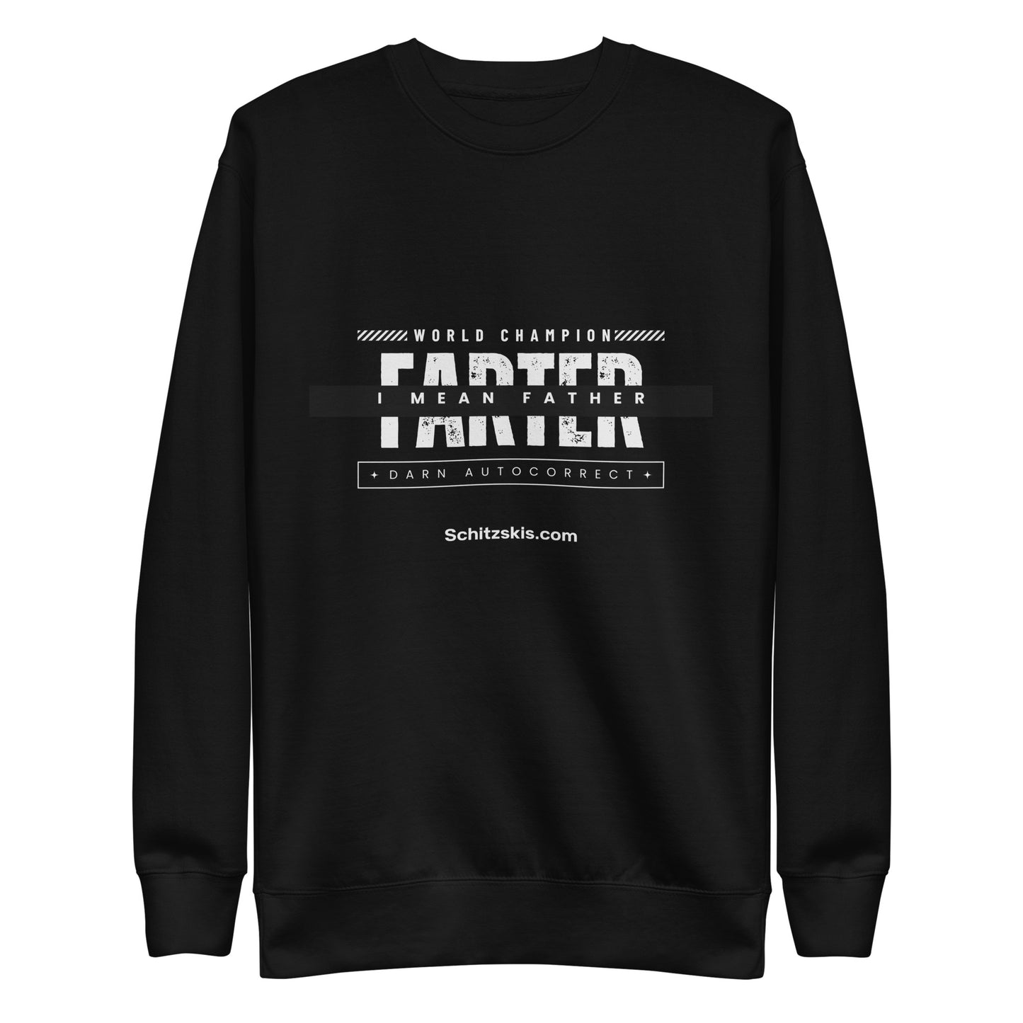 World Champion Premium Sweatshirt in black color front view