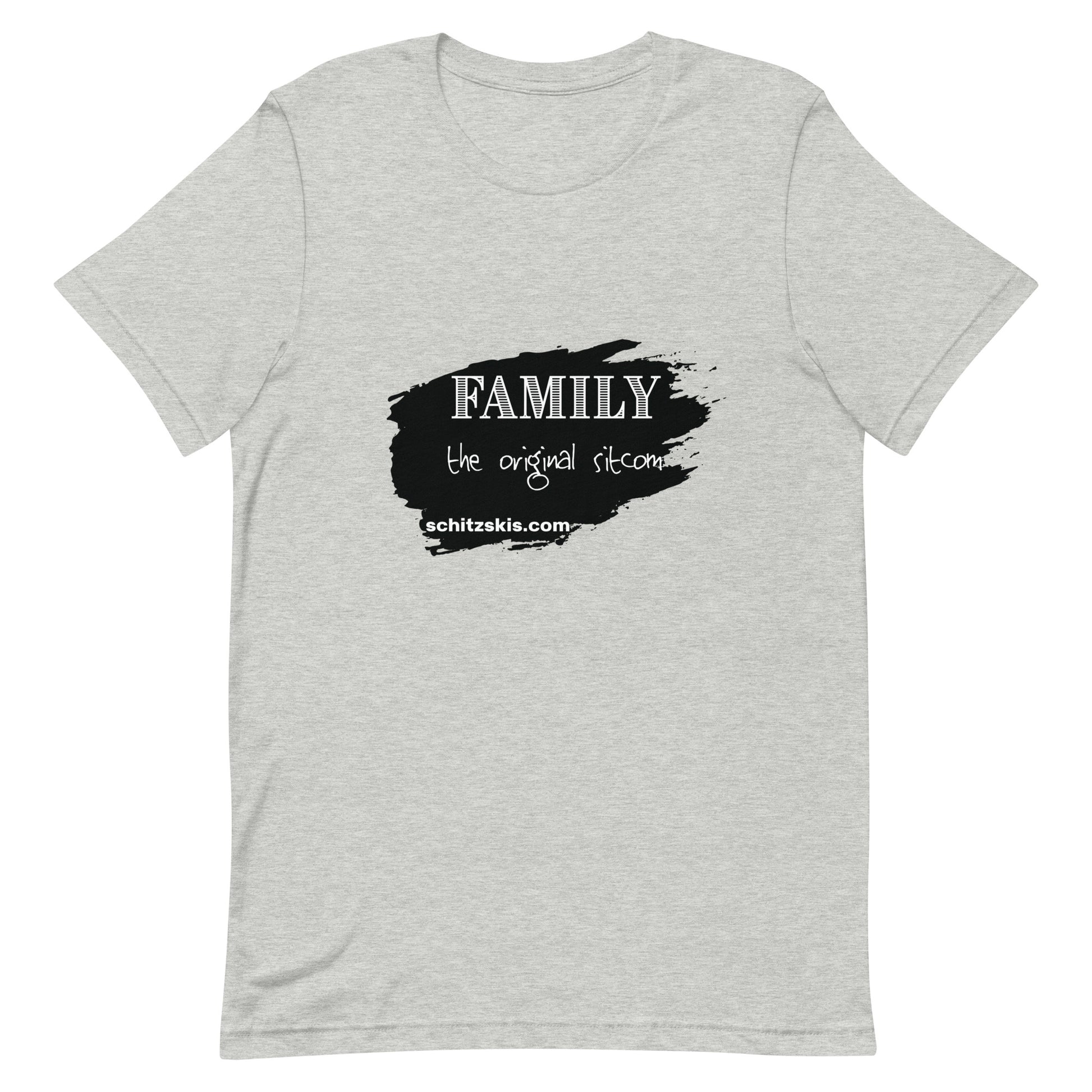 Sitcom Unisex t-shirt in heather gray front view