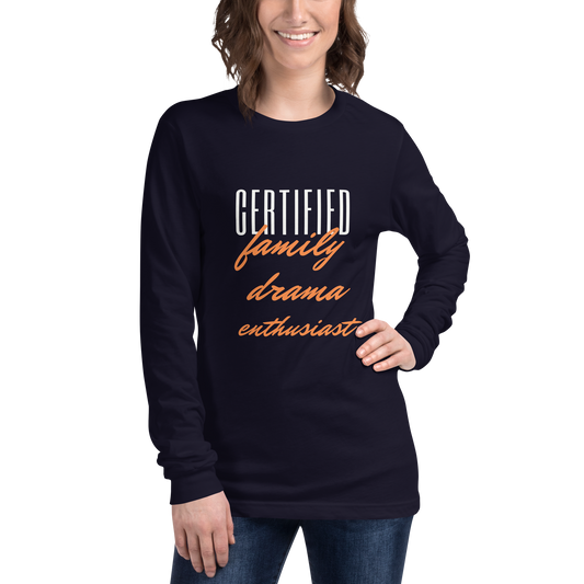 Drama Enthusiast Unisex Long Sleeve Tee