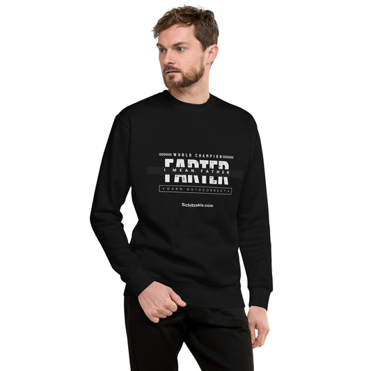 World Champion Premium Sweatshirt in Black color on male model front view